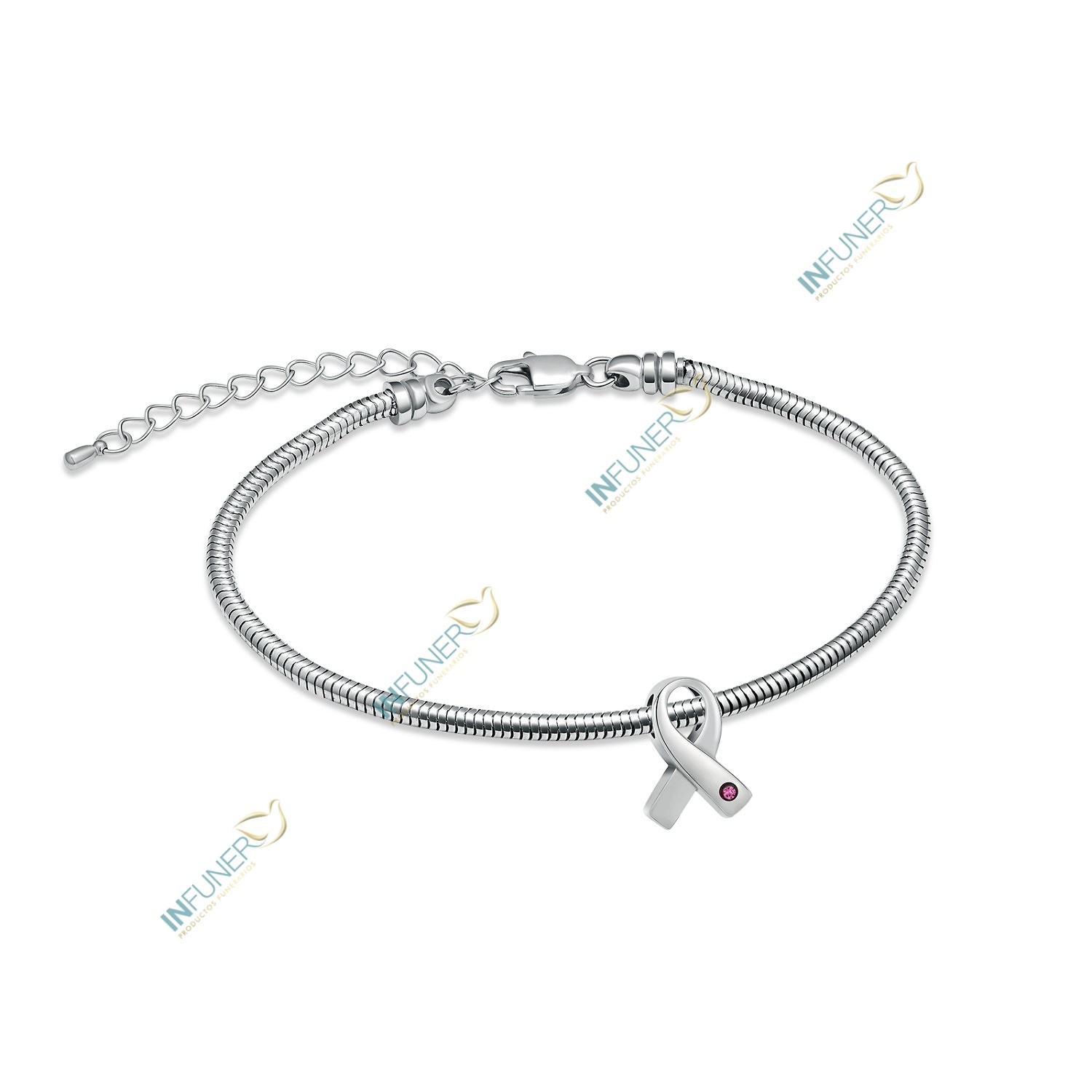 PULSERA ABALORIOS ACERO PULSERA_CON LAZO 