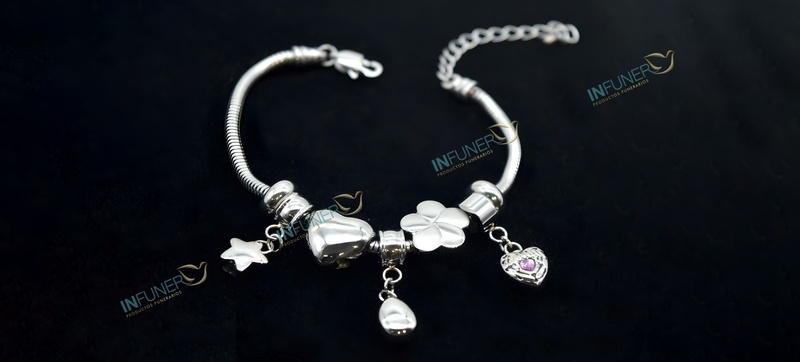 PULSERA ABALORIOS ACERO