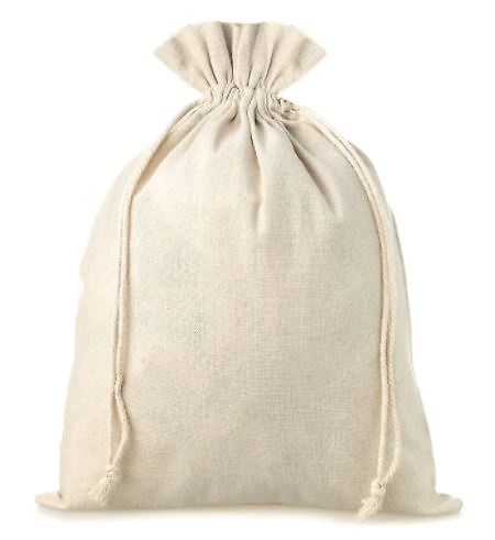 Bolsa exterior de Lino natural para urnas grandes. 30 x 40cm