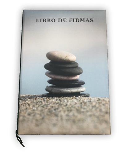 LIBRO FIRMAS CON IMPRESION DIGITAL PIEDRAS